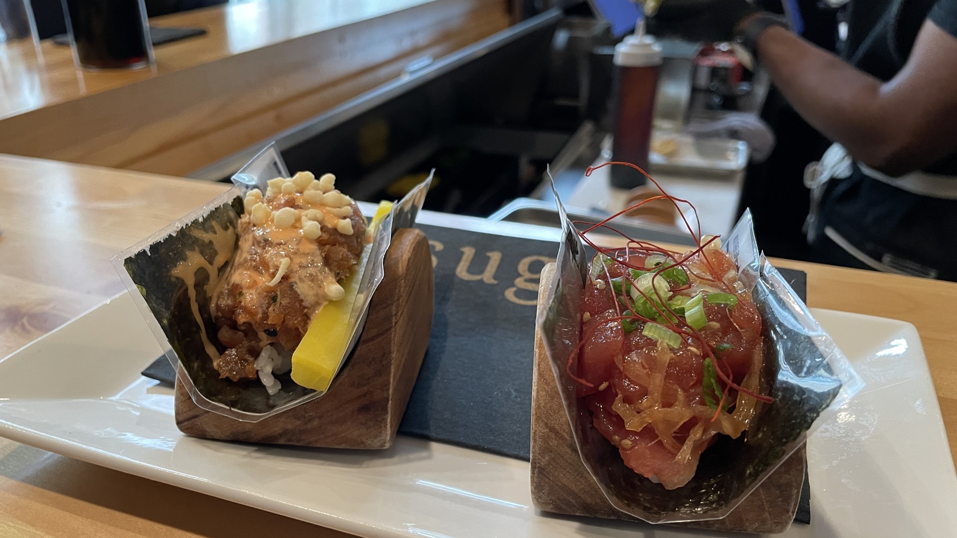 Sugo Hand Roll Bar has a new happy hour menu with items starting at just $4. #k5evening